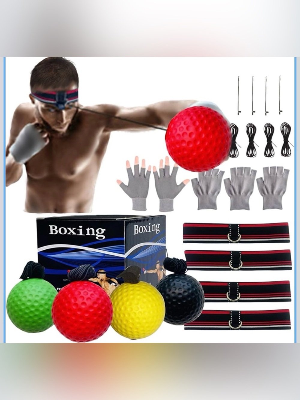 Speed Reflex Boxing Ball Set for Men - Red
NWT Great for cardio exercise